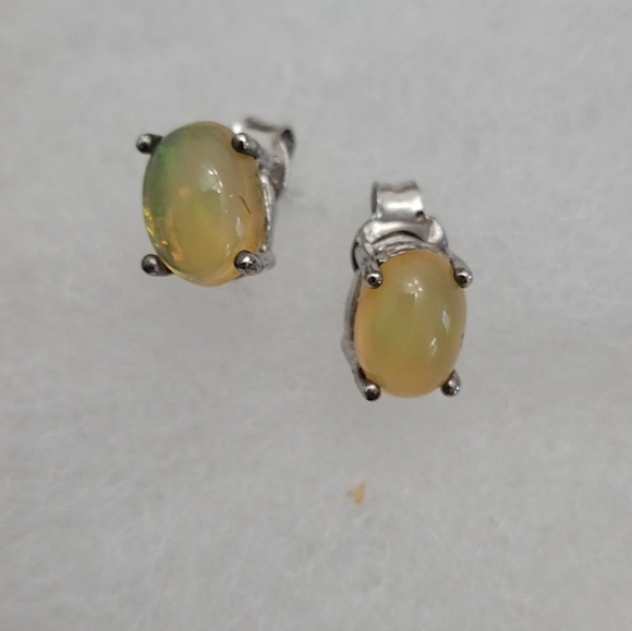 Jewelry - NWOT Sterling Silver Opal Earrings